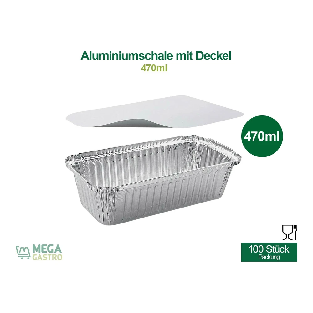 Alu Schale R28L rechteckig premium