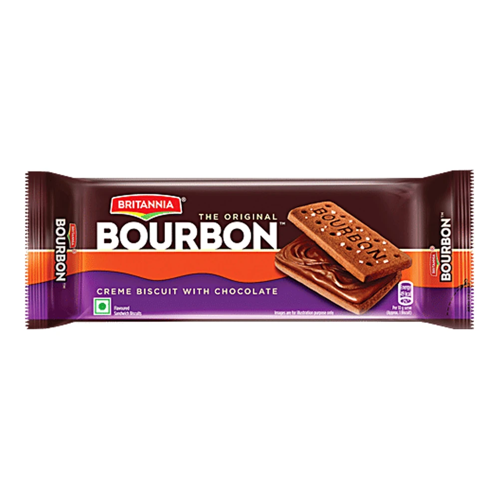 BRITANNIA Bourbon Chocolate Cream Biscuits