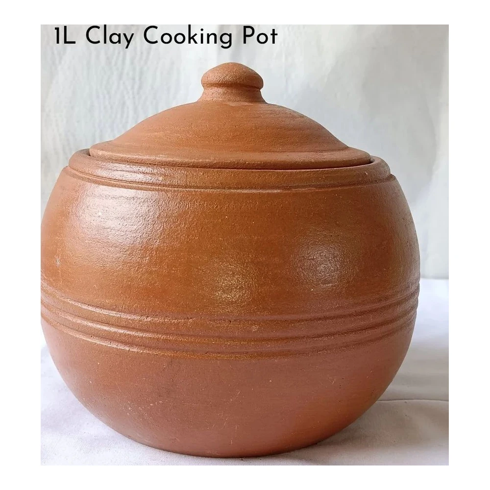 Clay (Cu-50) Cooking Pot 1L