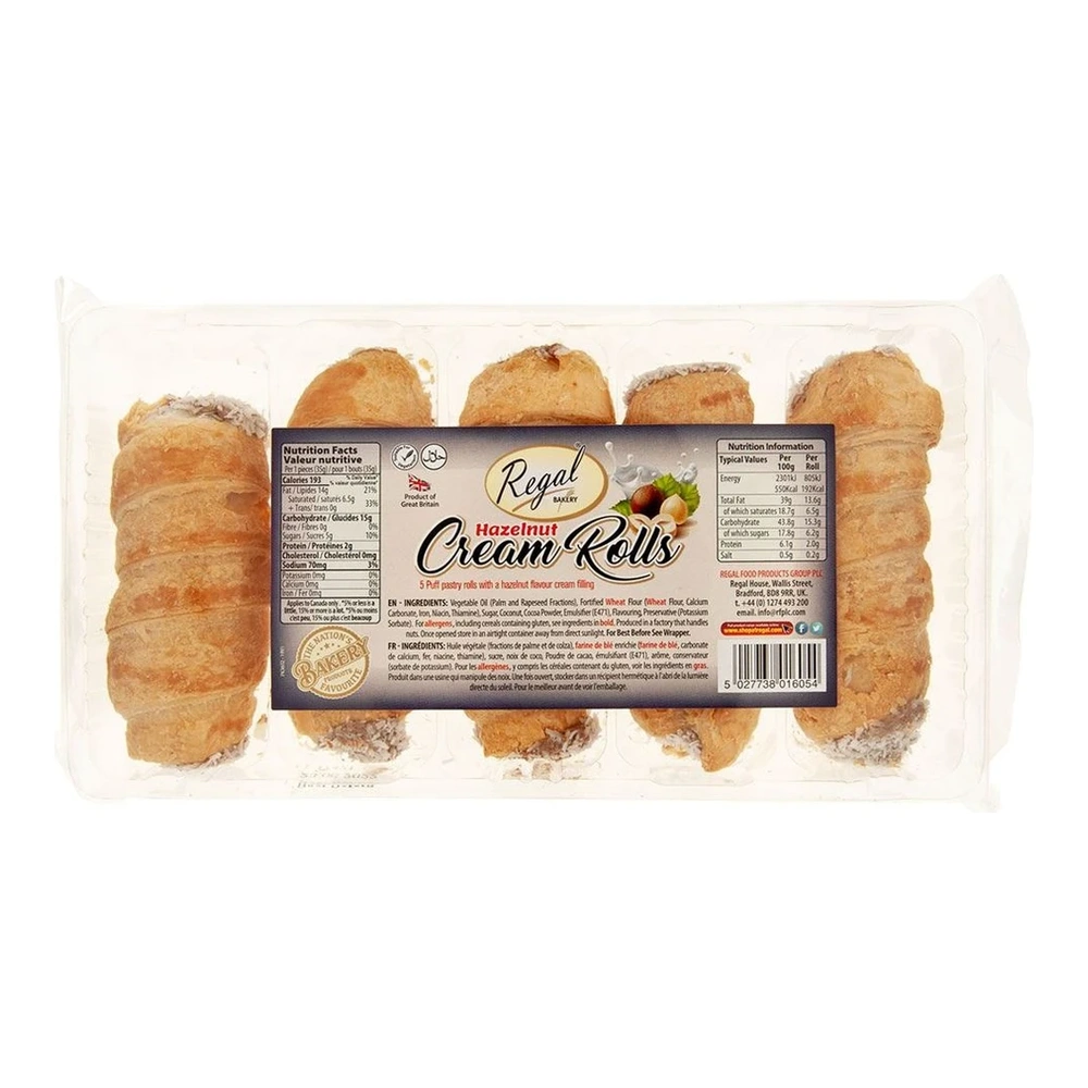 REGAL Cream Rolls Hazelnut
