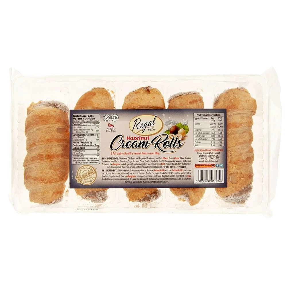 REGAL Cream Rolls Hazelnut